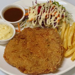 สเต็กไก่ทอด