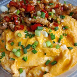 หมูสามชั้นคั่วพริกคั่ว