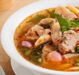 ต้มแซ่บกระดูกอ่อนThai pork ribs spicy soup