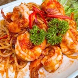 สปาเก็ตตี้กุ้ง