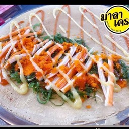 ยำสาหร่าย+ไข่กุ้ง+ปูอัด