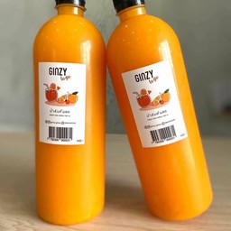 Ginzy น้ำส้มคั้นสด  2 ขวด (1000ml.)