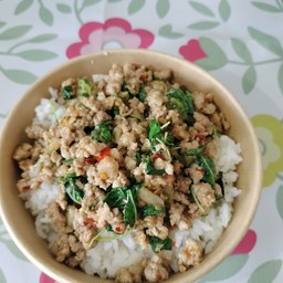 ข้าวกระเพราหมูสับ