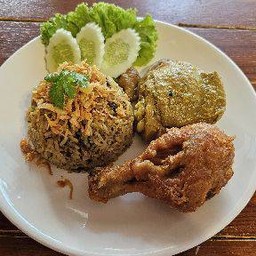 ข้าวหมกไก่ + ไก่ทอด (ไก่2ชิ้น)