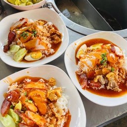 ข้าวหมูุแดงหมูกรอบ