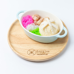 No.33 ไอศครีมทุเรียนหมอนทอง ซาหริ่ม เผือกหอม