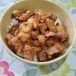 หมูทอด(กับข้าว)