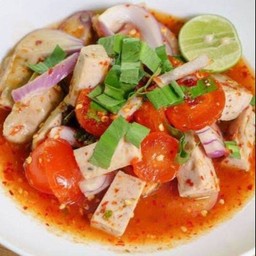 ยำหมูยอ+ไข่แดงเค็ม x(xไม่ใส่ปลาร้าx)