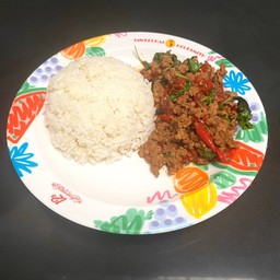 ข้าวกระเพราหมูสับ