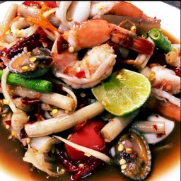 ตำรวมทะเล ปลาร้า