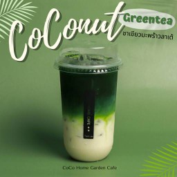 ชาเขียวมะพร้าวลาเต้เย็น Coconut Greentea