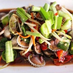 ตำหอยแครง