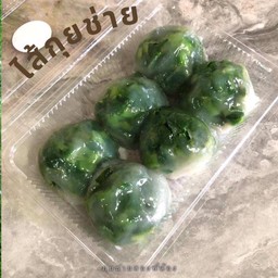 กุยช่ายแป้งบาง-ไส้ผักกุยช่าย (กล่องเล็ก 6 ลูก)