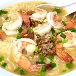 ข้าวต้มกุ้งทรงเครื่อง