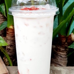 นมสดซอสสตอเบอรี่