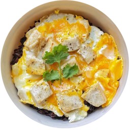 ข้าวหน้าไข่ข้นหมูยอ