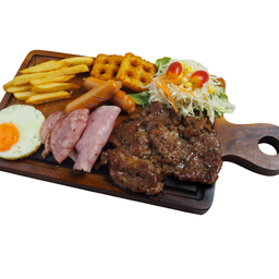 สเต็กถาดมินิ สันคอหมู