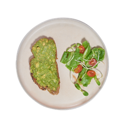 B12  Avocado on Toast ขนมปังหน้าอโวคาโด้