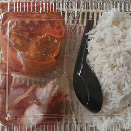 ข้าวราดแกงอาหาร  (สองอย่าง)เลือกเมนูอาหารได้ตราต้องการ