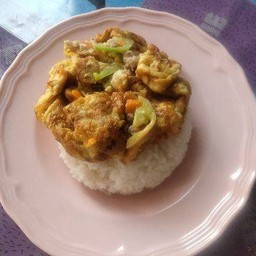 ข้าวไข่เจียวหมูสับ
