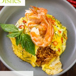 Tom Yum Fried Rice with Shrimp
