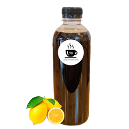 ชาดำมะนาว (ไม่ใส่นม) 500 ML (ไม่มีน้ำแข็ง) - LEMON BLACK TEA 500 ML (NO ICED)
