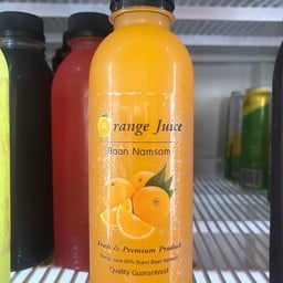 น้ำส้ม+น้ำแข็งแก้วโอ่ง