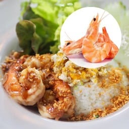 Rice with Garlic Shrimp and Thai Scrambled Egg