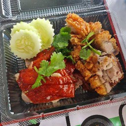 เป็ด+หมูกรอบสับ