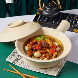 ข้าวหน้าซอสเปรี้ยวหวานแบบจีน