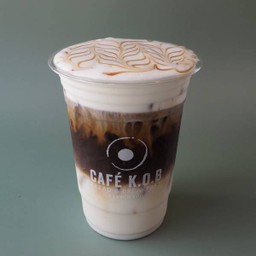 Iced caramel macchiato คาราเมลแมคคิอาโต้เย็น