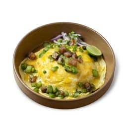 ข้าวไข่ข้นคะน้าปลาเค็ม