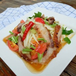 ตำไทยคอหมูย่าง
