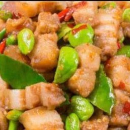 Stir Fried Pork Belly With Shrimp Paste
