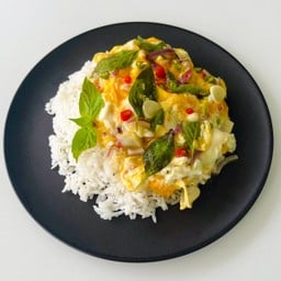 ข้าวไข่ขยี้พริกน้ำปลา