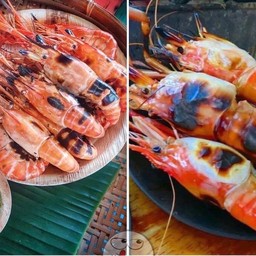 ุกุ้งเผาตัวใหญ่ๆหัวมัน เนื้อแน่น น้ำจิ้มแซ่บ