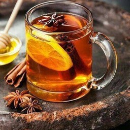 Hot Ci-HoneyLemon RedTea-8 Oz.ชาแดงน้ำผึ้งเลม่อนและสมุนไพร