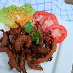 หมูทอดแดดเดียว