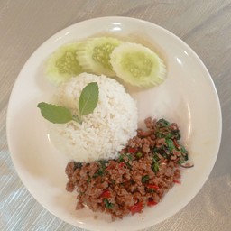 ข้าว กะเพราหมูสับ