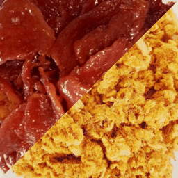 จับคู่ดูโอ้ ( หมูเค็ม+หมูหยอง )