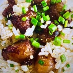 ข้าวผัดมันเนื้อเทพ ไข่ดอง Beef fried rice with egg