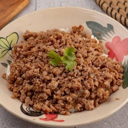 หมูสับผัดกระเทียม (ราดข้าว)