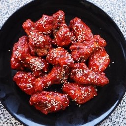 ไก่ทอดผัดซอสบาบีคิว