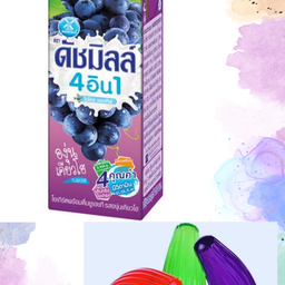 นมเปรี้ยวรสบลูเบอร์รี่ ปั่นปีโป้