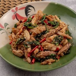 ผัดกะเพราก้ามปู (กับข้าว)