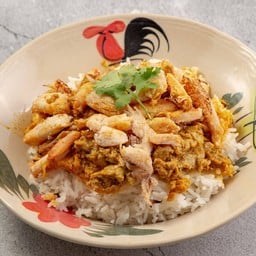 ก้ามปูผัดผงกะหรี่ (ราดข้าว)