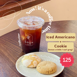 Iced Americano + Cookie