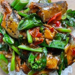 คะน้า ปลากระป๋อง