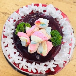 เค้กเป่าวันเกิด ดับเบิ้ลบลูเบอร์รี่มาร์ชเมลโล่