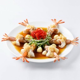 กุ้งแชบ๊วยนึ่งกระเทียมโทน